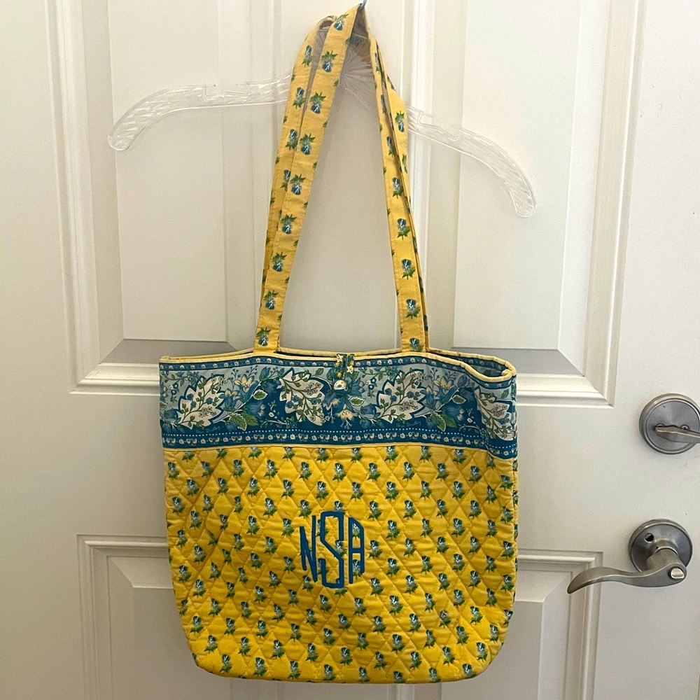 Personalized Vera Bradley tote bag